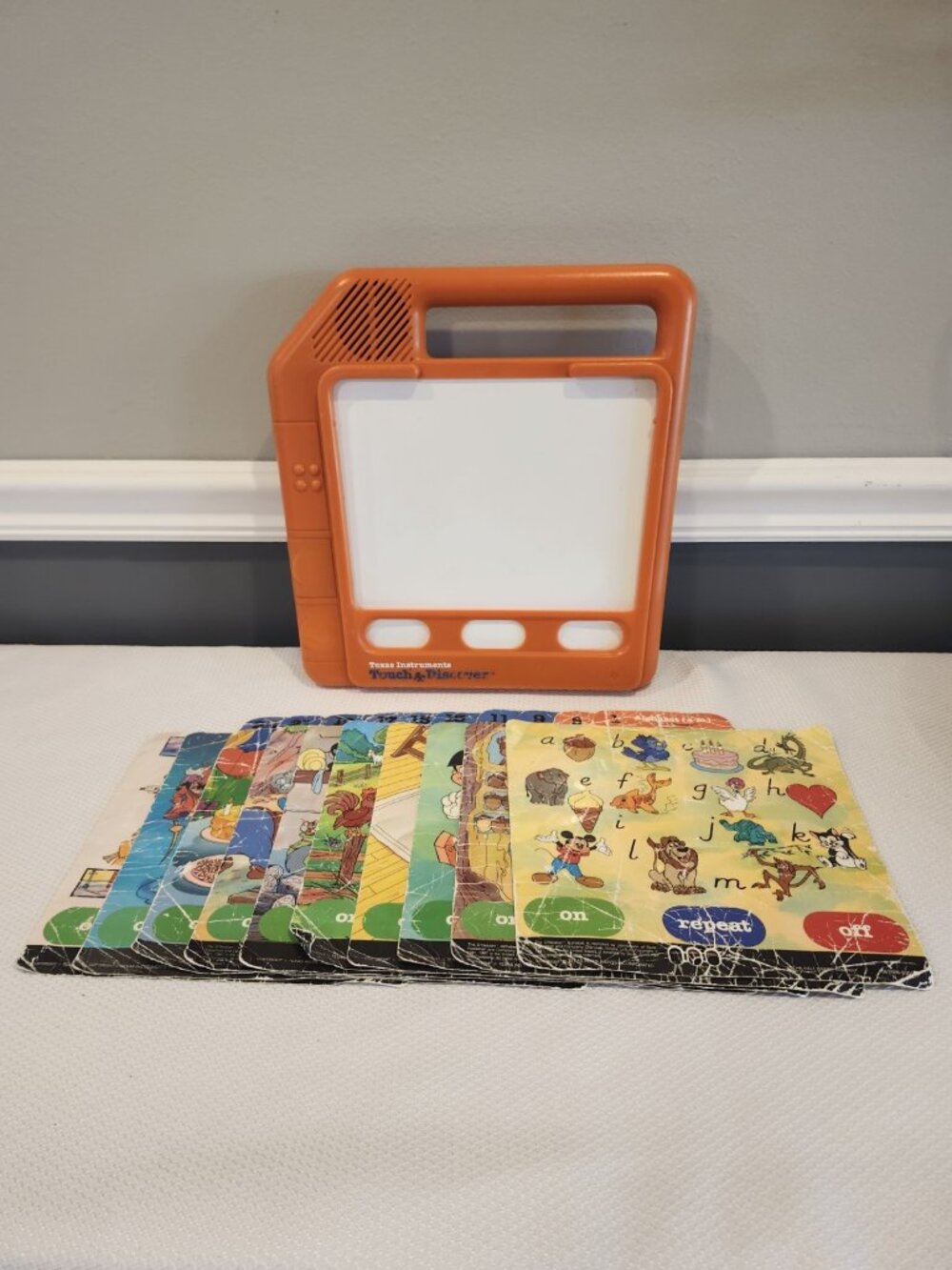 Vintage~Texas Instruments~Disney~TOUCH & DISCOVER~Electronic Learning Game~Works